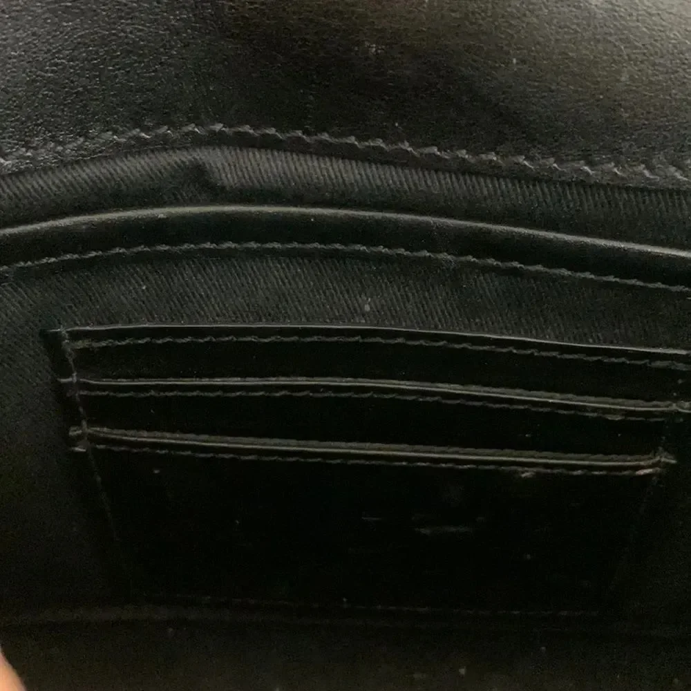 Coveted Dannijo Beckett Black Leather Clutch - 2014 Metallic Geometric Crossbody